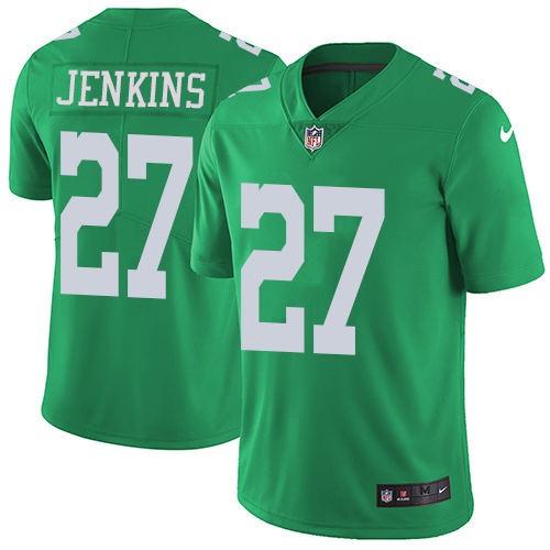 Nike Eagles #27 Malcolm Jenkins Green Youth Stitched NFL Limited Rush Jersey
